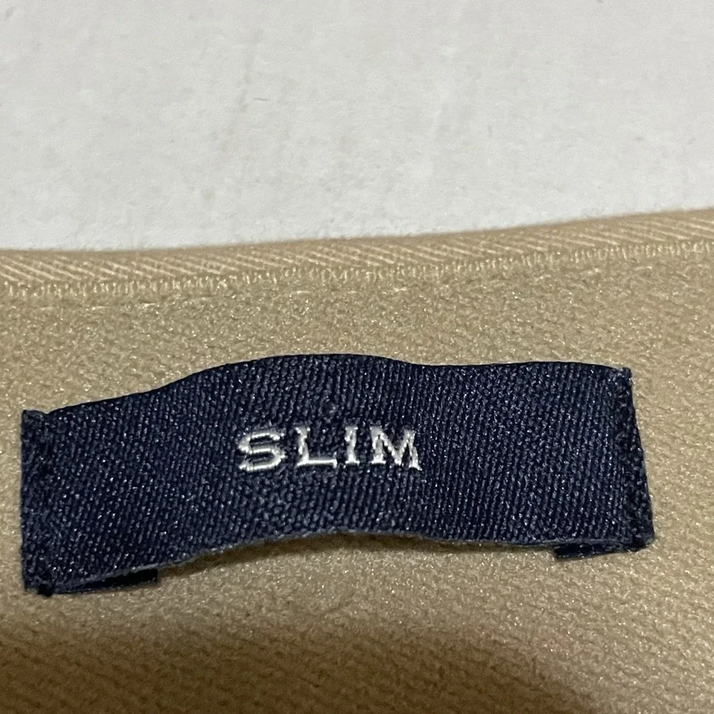 J.CREW Flex Slim Fit Stretch Chino Pants 38 X 32 Beige Cotton Twill BZ109 NEW
